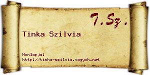 Tinka Szilvia névjegykártya